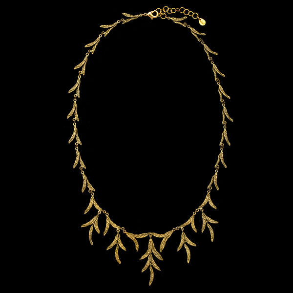 Hosta Pod 16 Inch Adjustable Statement Necklace by Michael Michaud