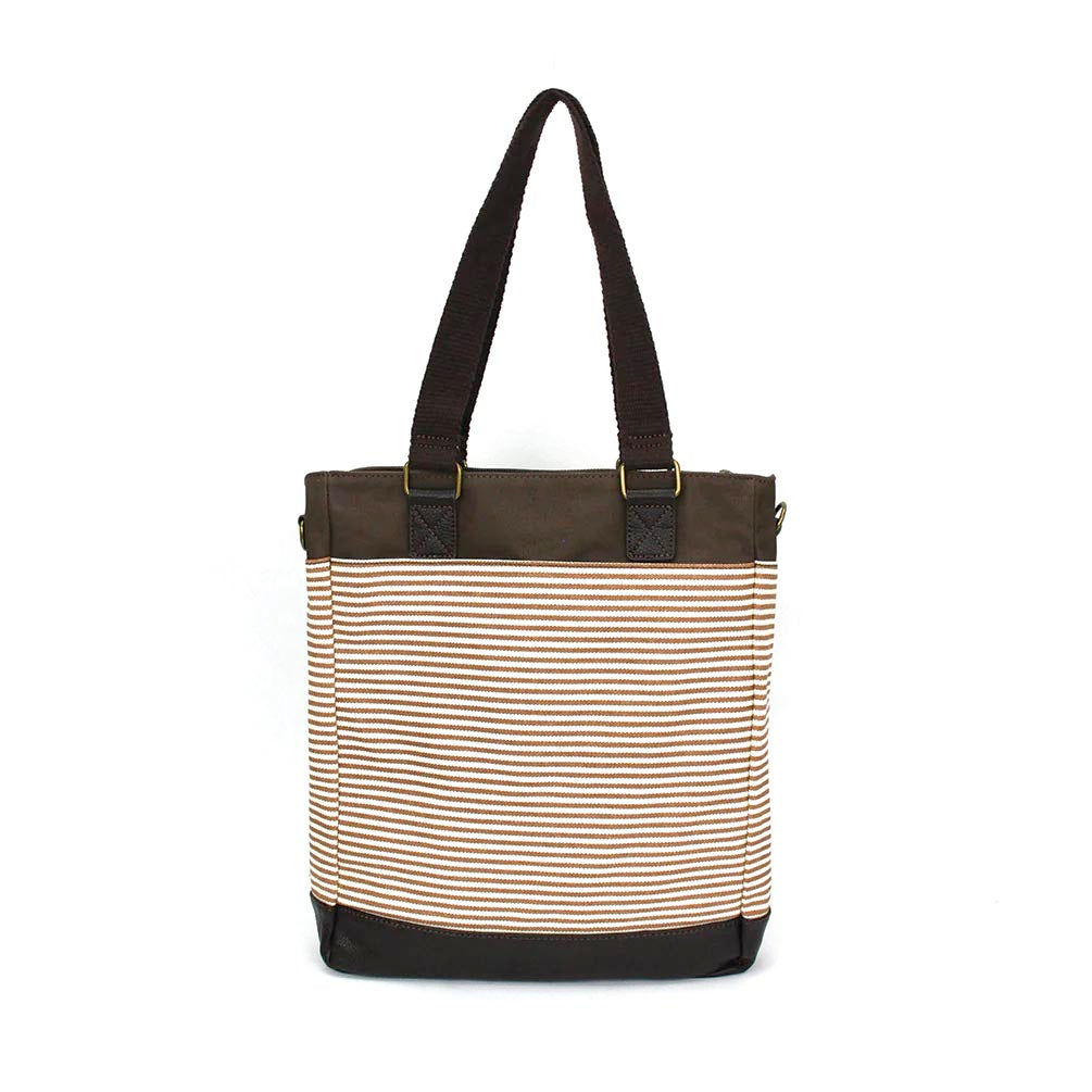 Toffy Dog Work Tote in Brown Stripe