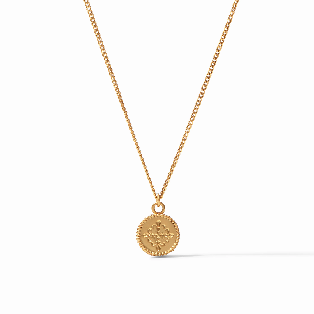 Fleur-de-Lis Solitaire Pearl Necklace by Julie Vos