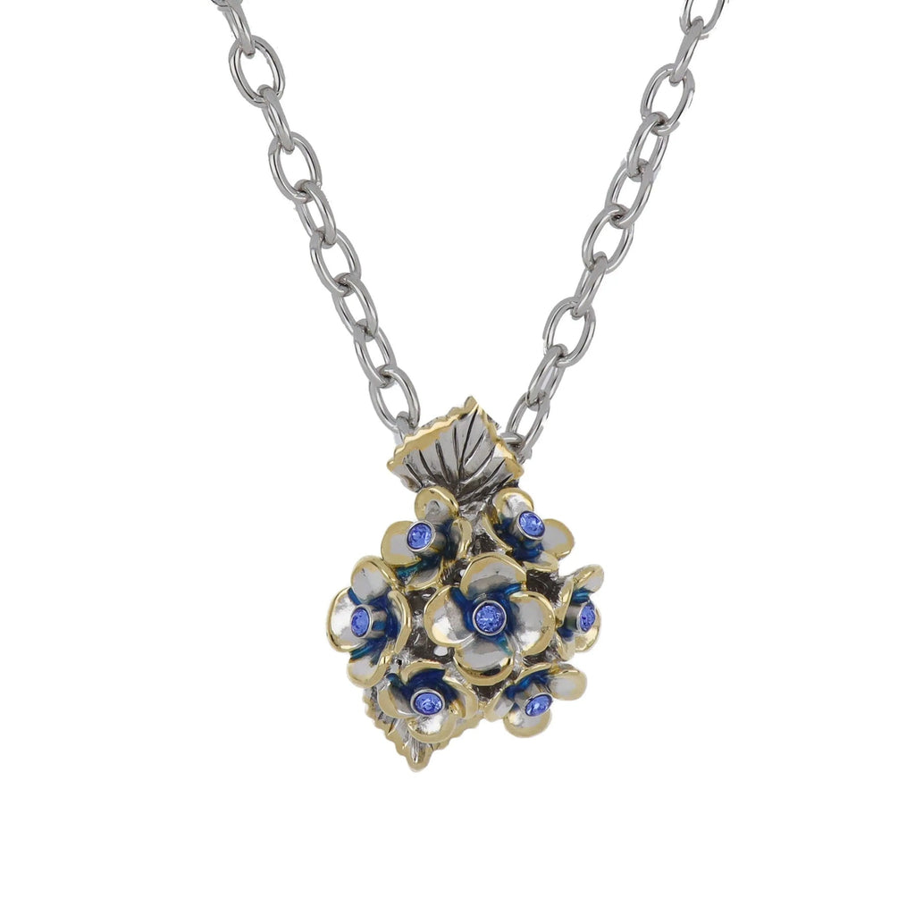 Novelão Collection Two-Tone Large Hydrangea Pendant Necklace by John Medeiros