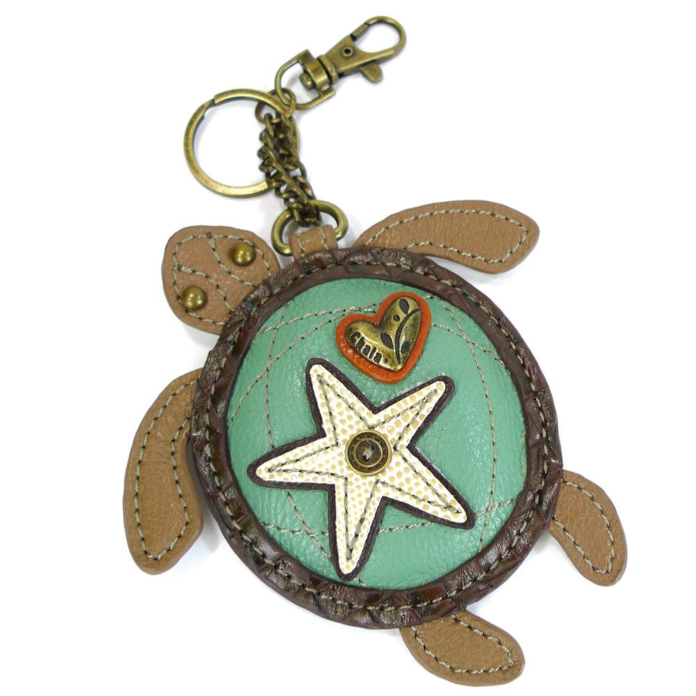 Turtle Coin Purse and Key Chain by Chala