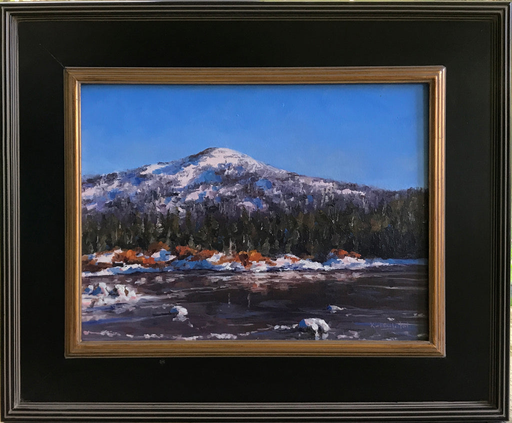 Fish Lake Oregon, Winter Painting by Karl Leitzel