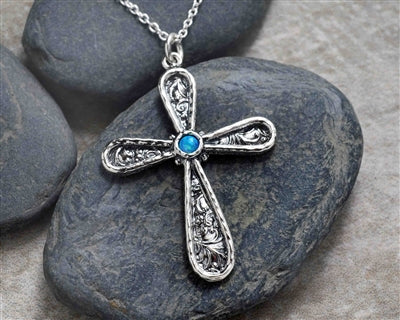 Silver Cross Necklace