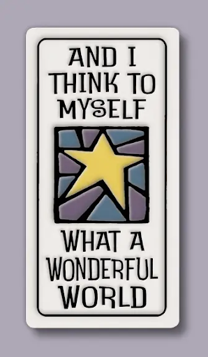 Wonderful World Ceramic Magnet