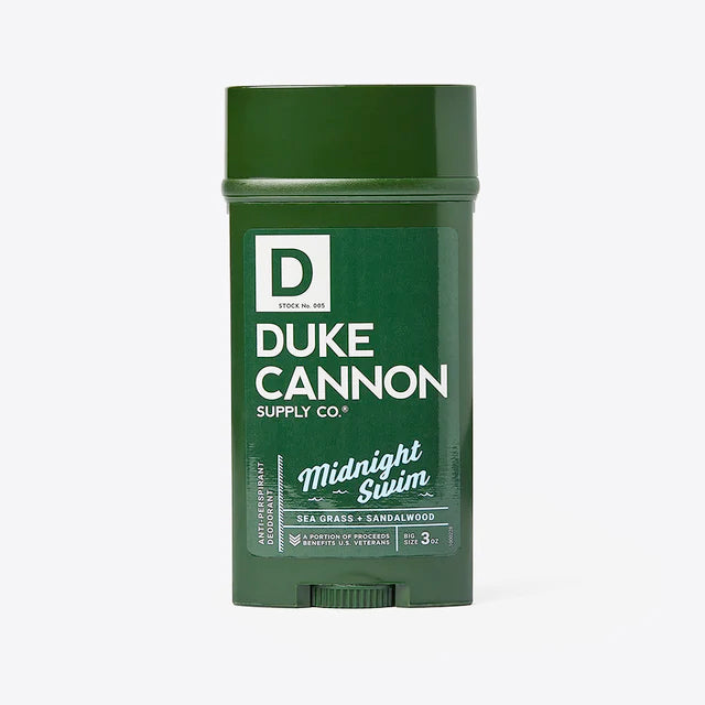 MIDNIGHT SWIM SEAGRASS AND SANDALWOOD ANTI PERSPIRANT DEODORANT by DUKE CANNON