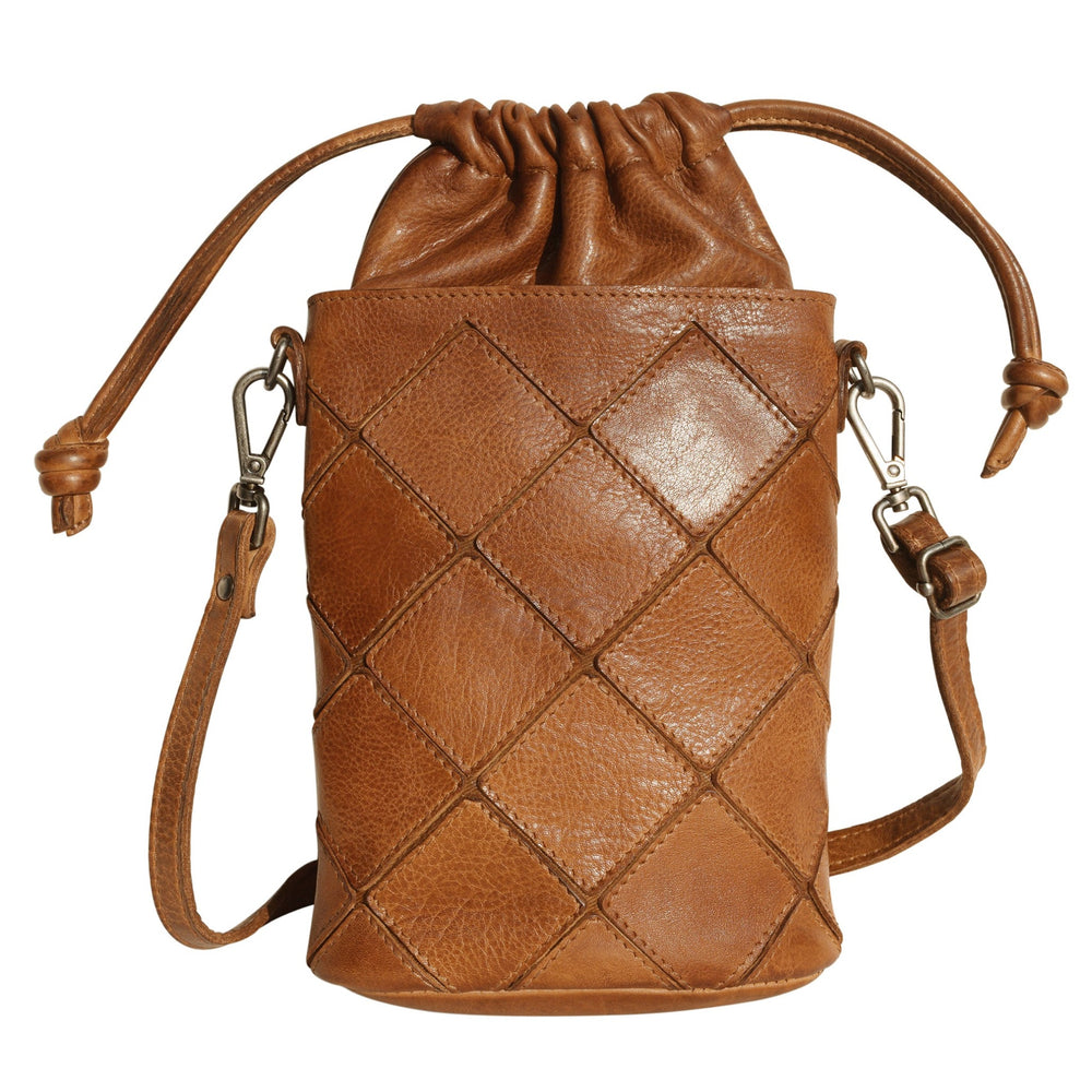 Payne Leather Crossbody in Cognac