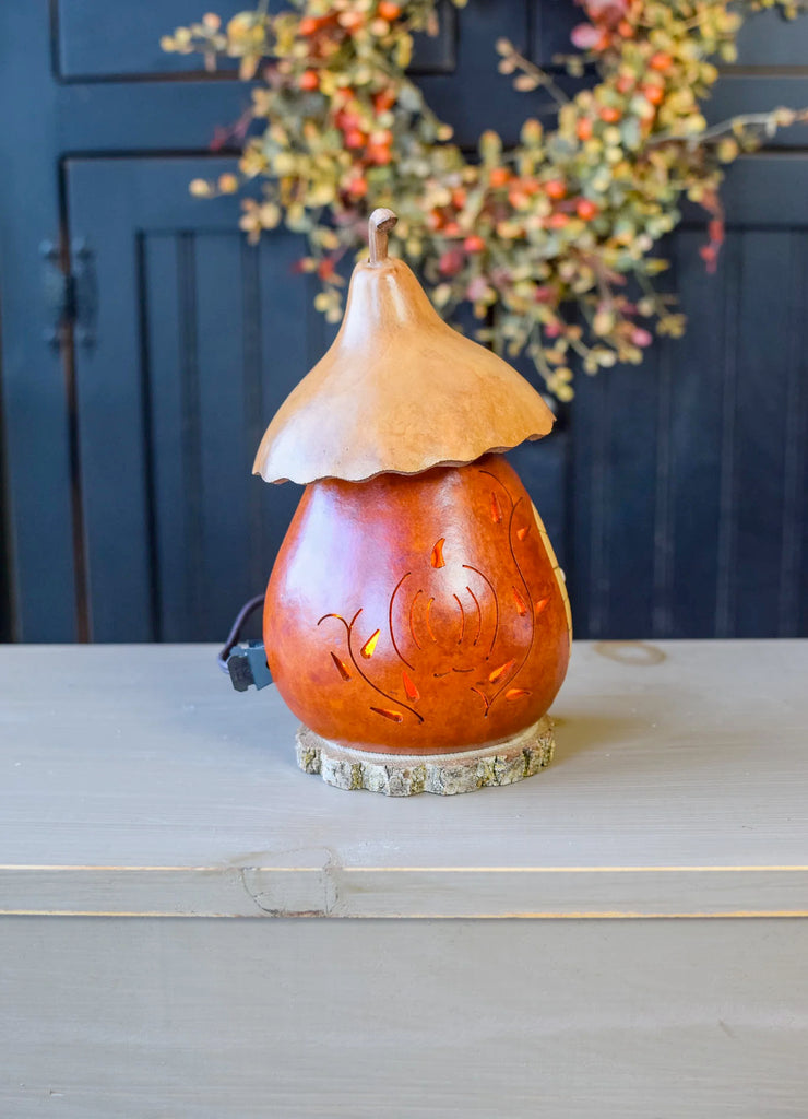 Cozy Cottage Lit Gourd