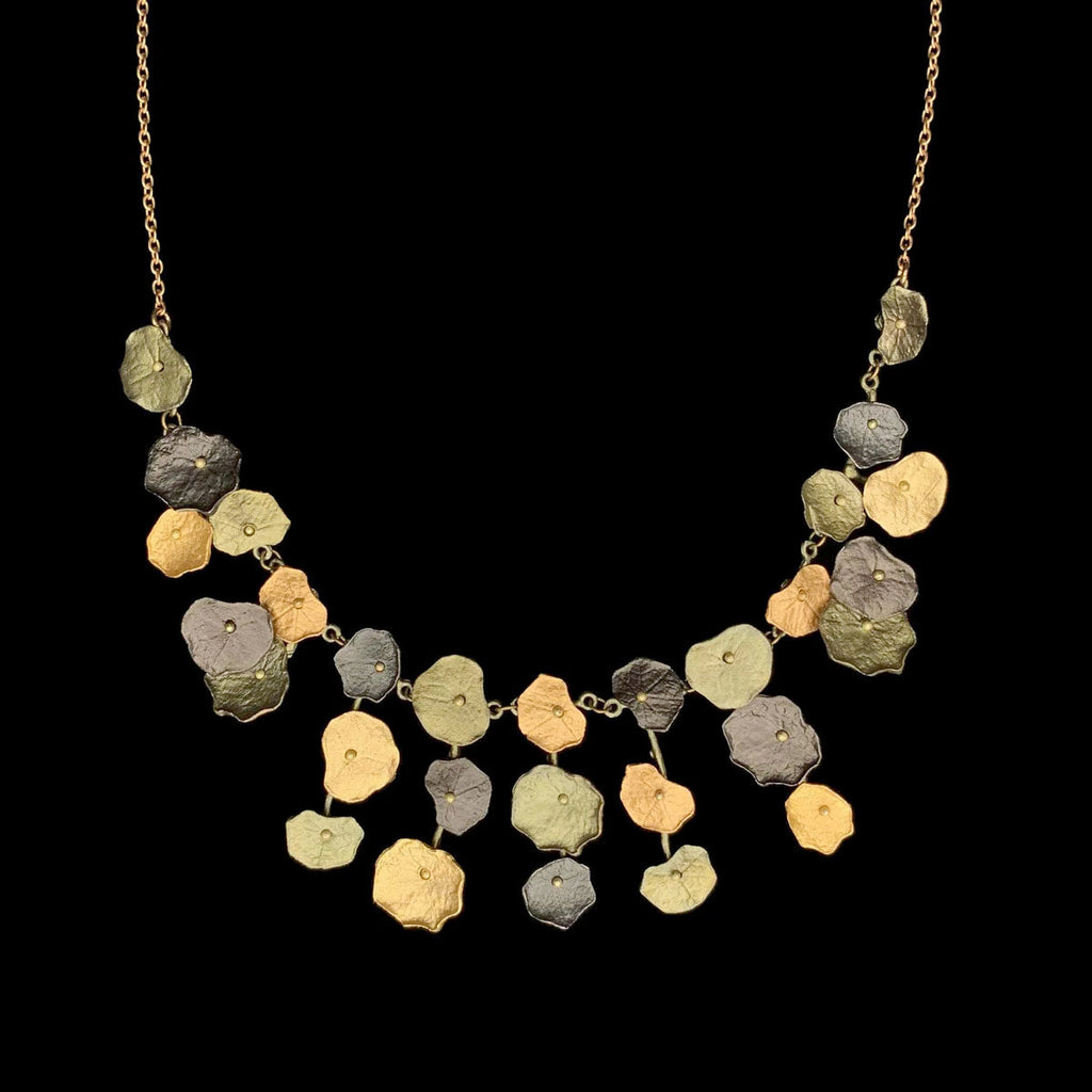 Nasturtium 16 Inch Adjustable Statement Necklace by Michael Michaud