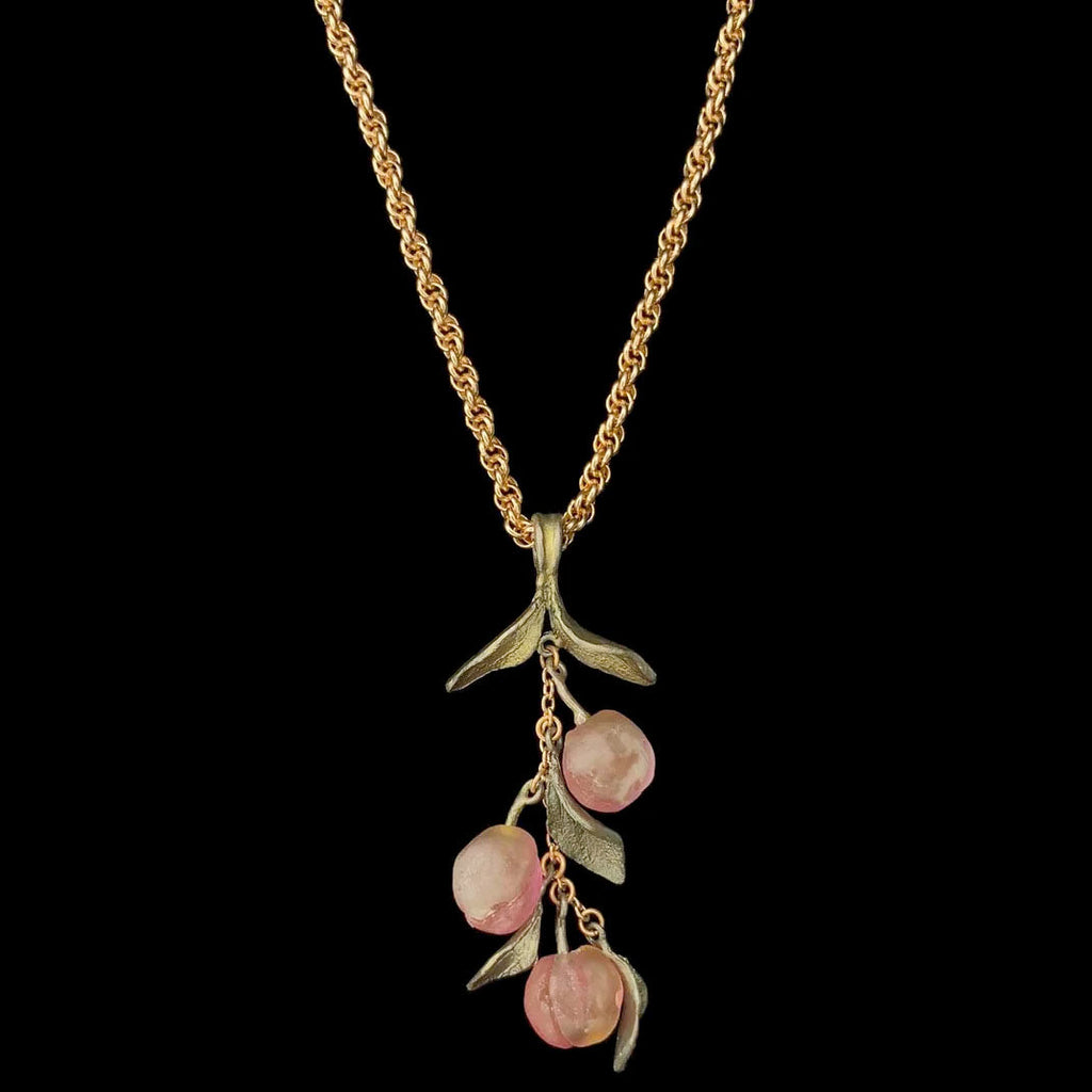 Peach Tree 20 Inch Adjustable Pendant Necklace by Michael Michaud