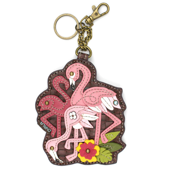 Flamingo Group Coin Purse and Key Chain