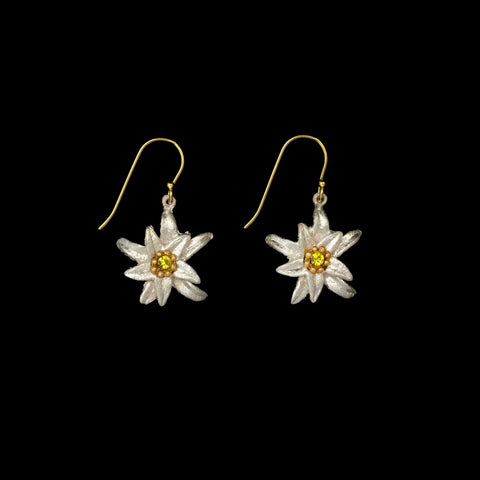 Edelweiss Wire Earrings by Michael Michaud