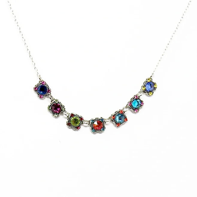 Multi Color Rainbow Necklace by Firefly Jewelry