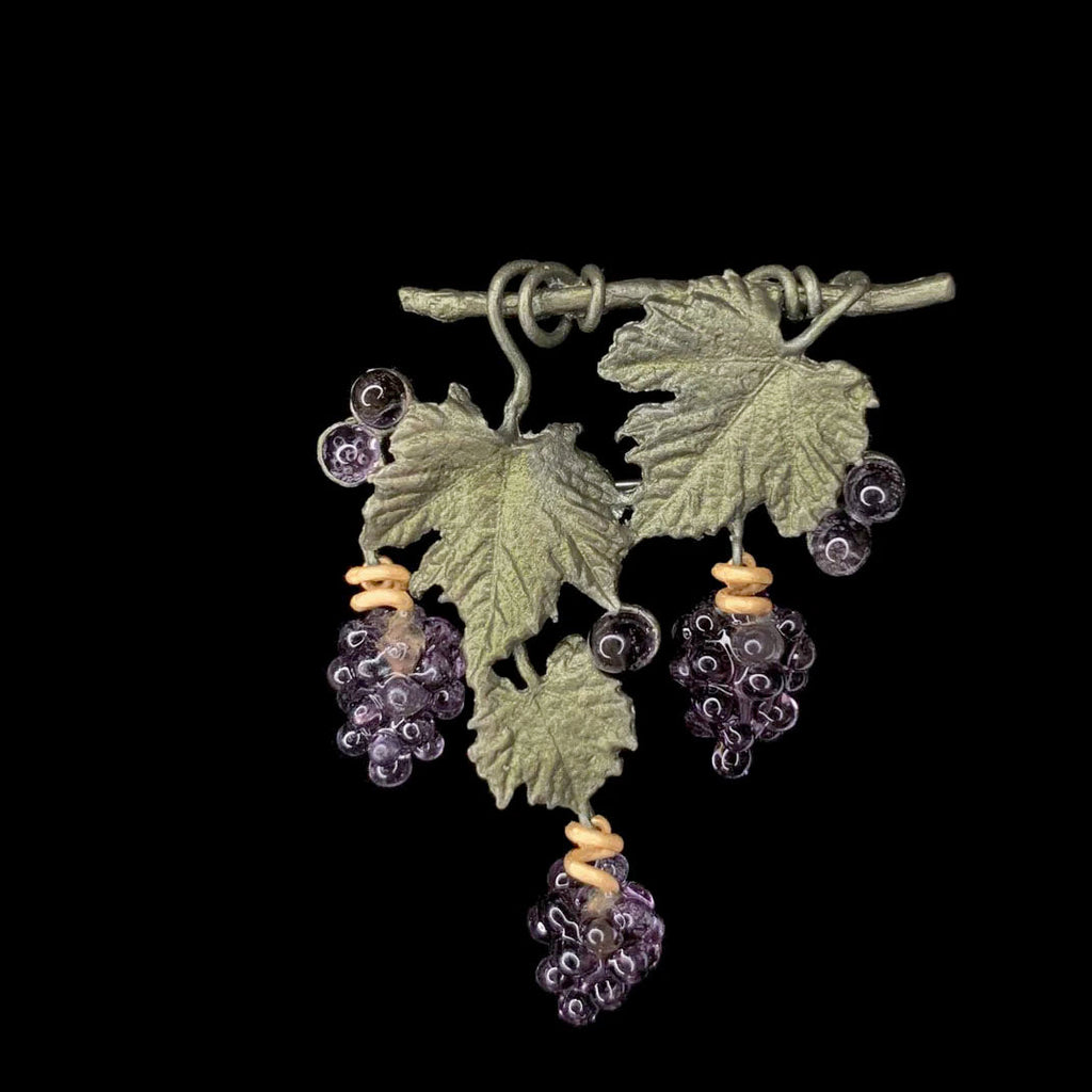 Wild Grape Vine Brooch by Michael Michaud