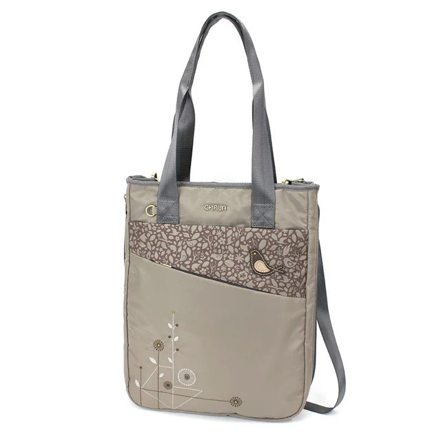 Bird Zip-Around Tote in Khaki