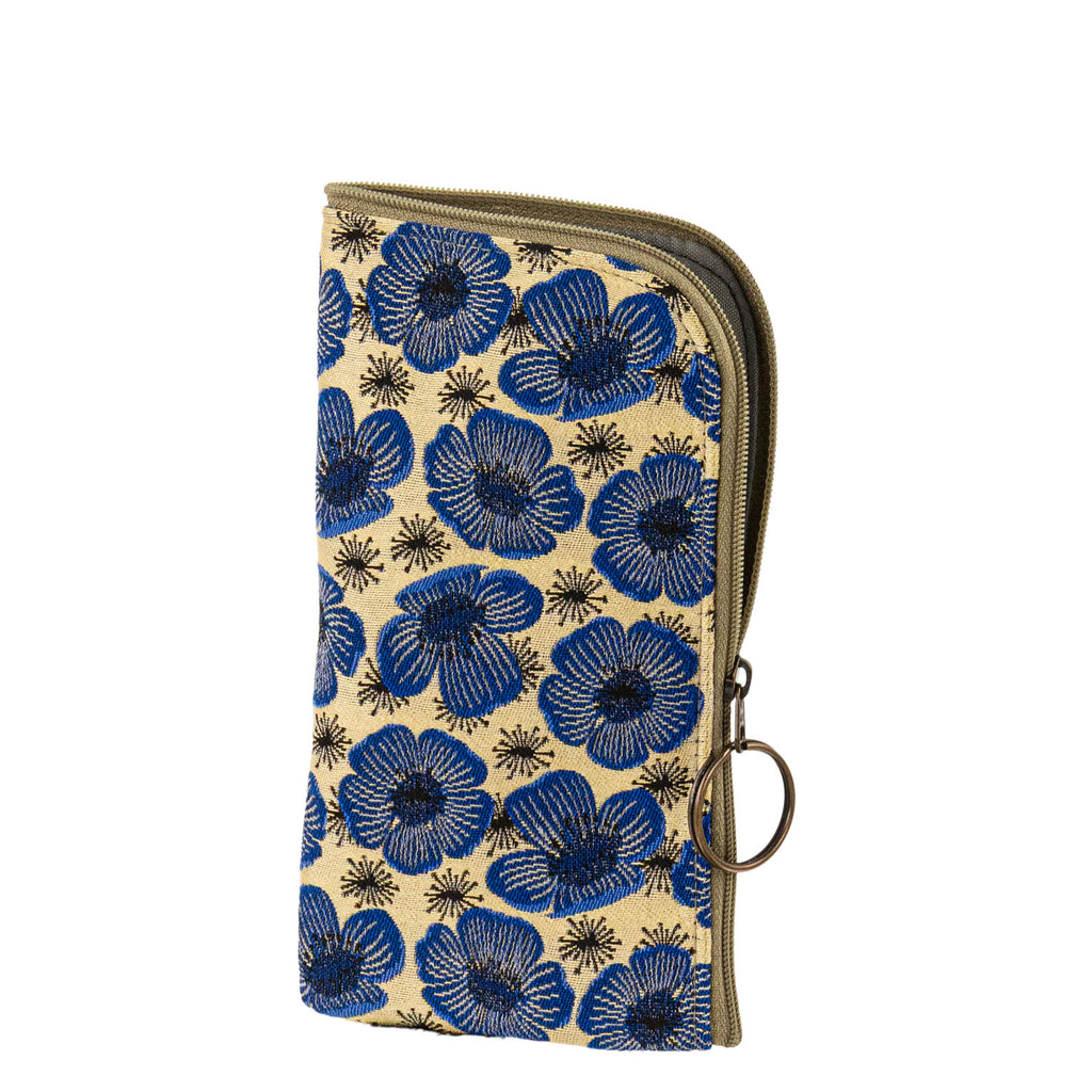 Maruca Zip Pouch in Poppy Blue