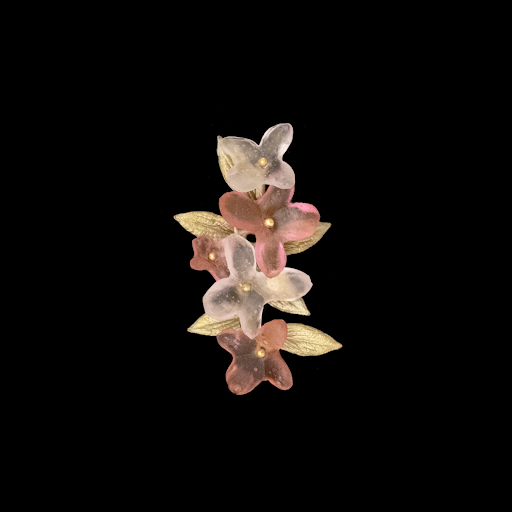 Pink Hydrangea Stick Pin by Michael Michaud