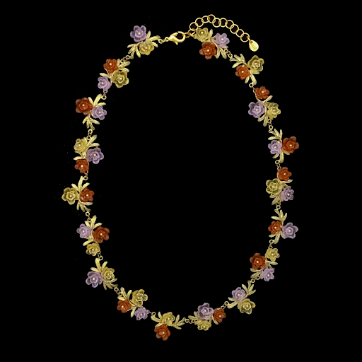 Mums 16 Inch Adjustable All Around Necklace by Michael Michaud