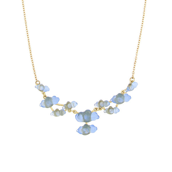 Cloud 16 Inch Adjustable Statement Necklace by Michael Michaud