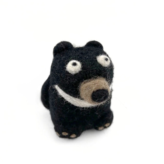 Black Bear Woolie Ornament