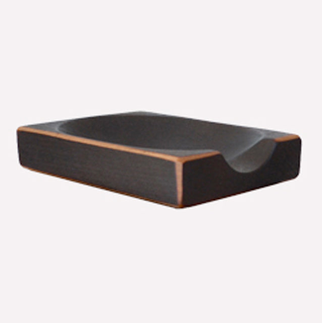 Blackened Cherry Wood 3" x 5" Spoon Rest