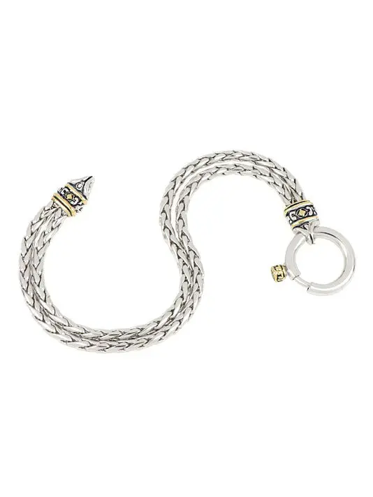 20th Anniversary - Spring Ring Double Strand Foxtail Bracelet by John Medeiros