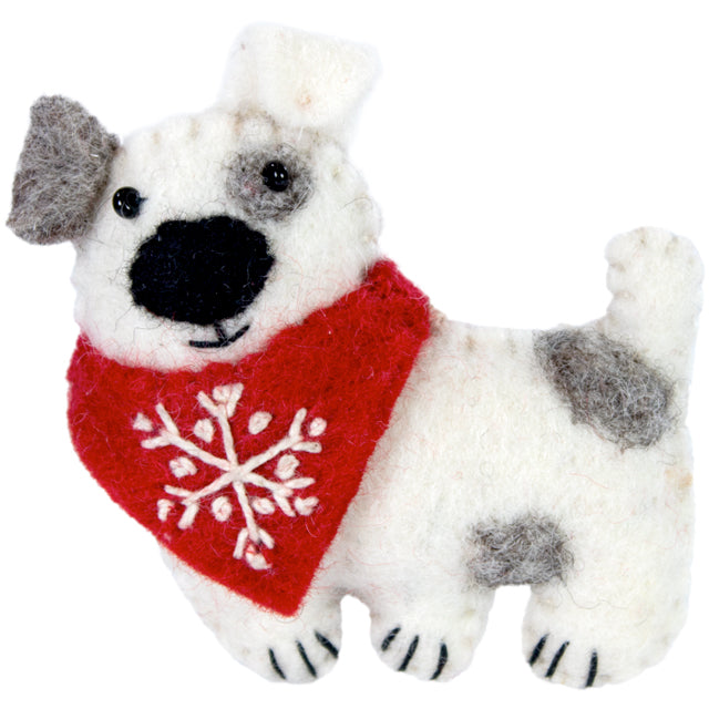 Snowflake Patches Wool Ornament