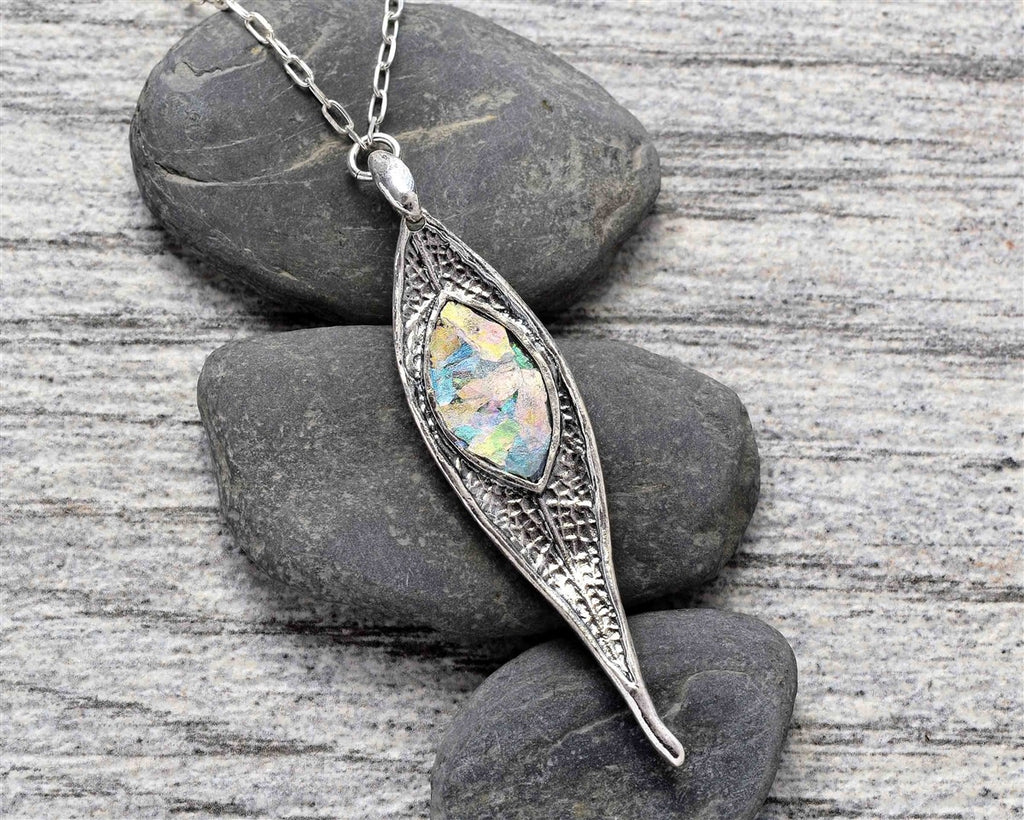 Celeste Roman Glass Necklace