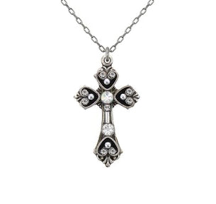 Silver Medium Cross Necklace by Firefly Jewelry