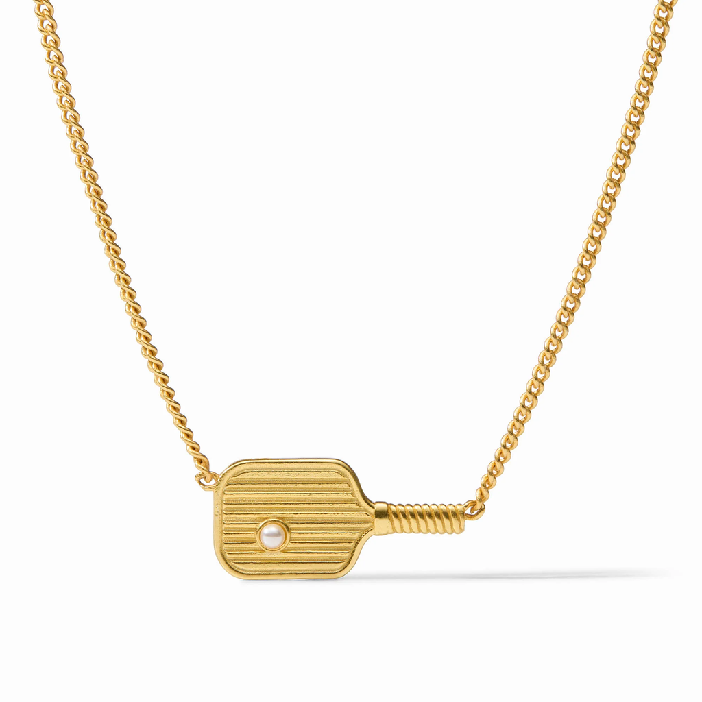 Pickleball Delicate Glass Pearl Necklace by Julie Vos