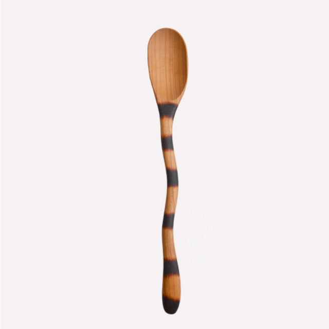 Cherry Wood 13.5 Inch Cat Tail Spoon