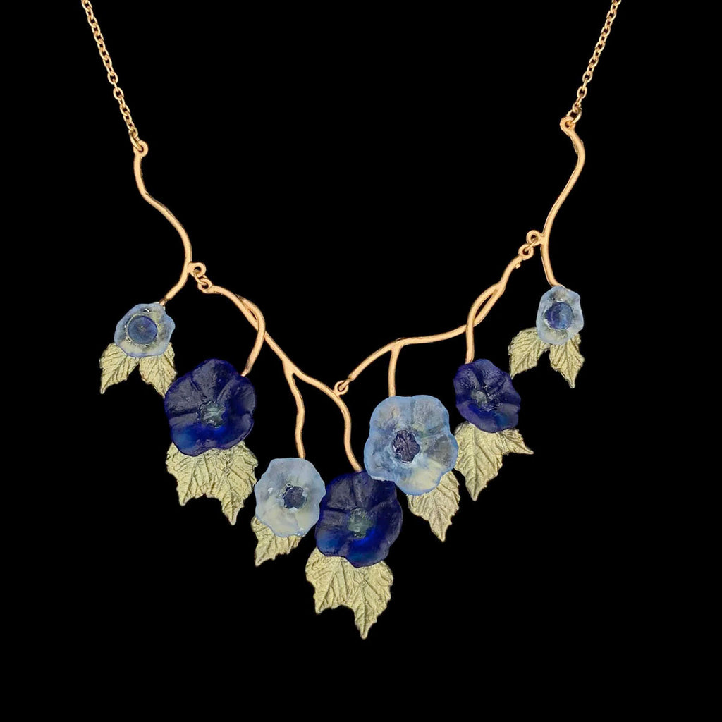 Morning Glory 16 Inch Adjustable Necklace by Michael Michaud