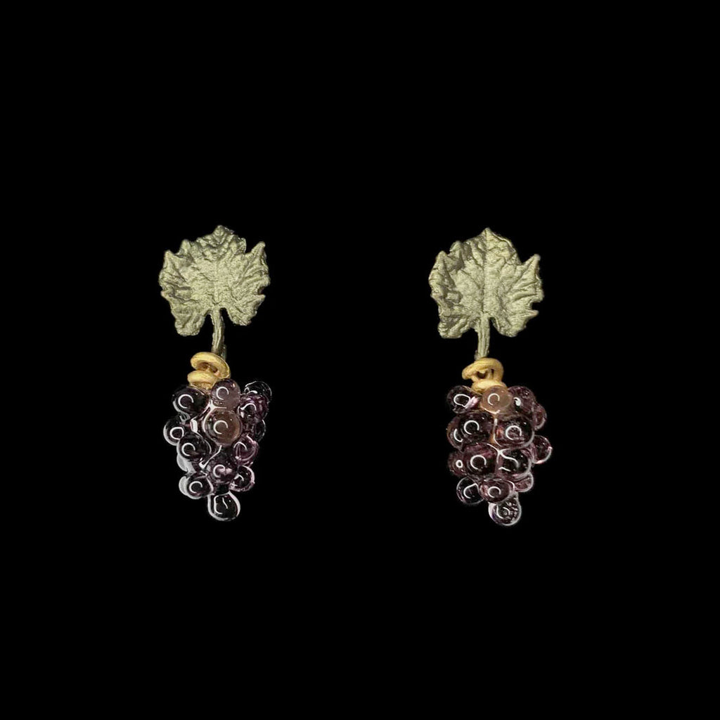 Wild Grape Vine Post Earrings by Michael Michaud