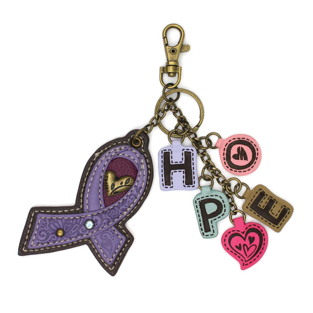 Lavender Ribbon Charming Charms Key Chain by Chala