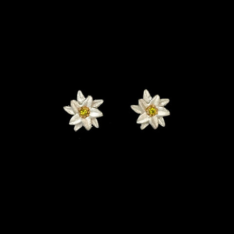 Edelweiss Post Earrings by Michael Michaud