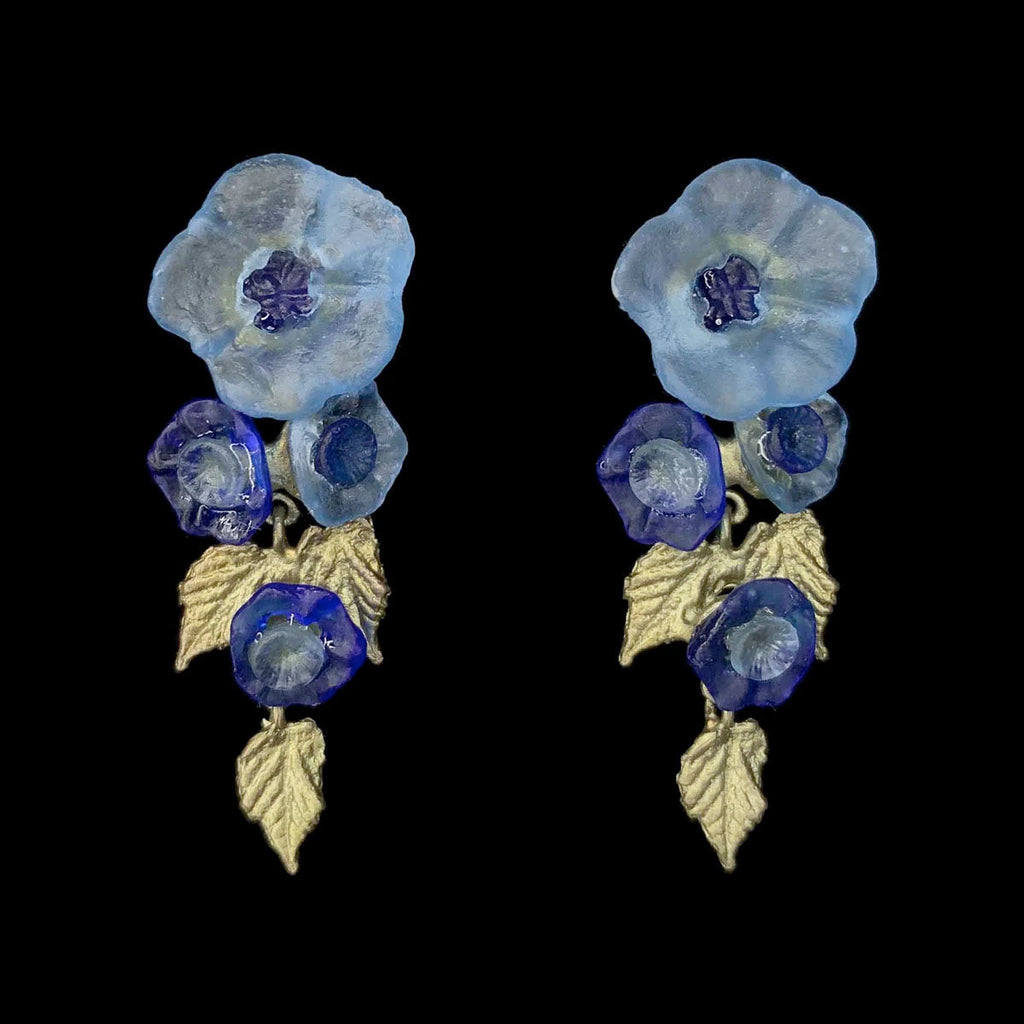 Morning Glory Large Post Earrings by Michael Michaud