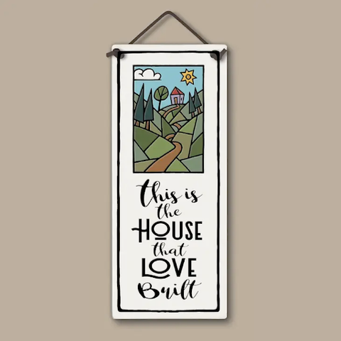 House Love Built Large Tall Ceramic Tile