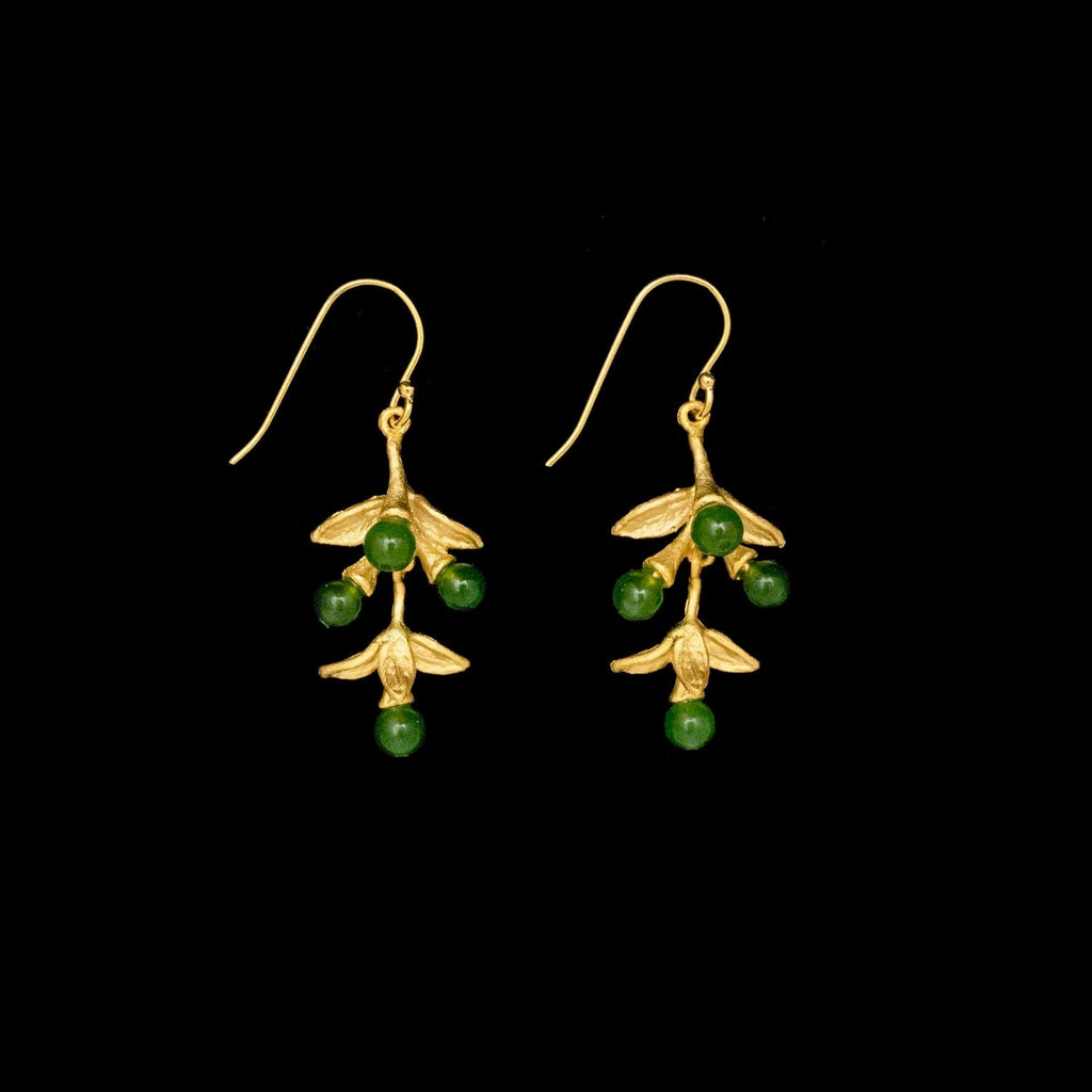 Pepper Dangle Wire Earrings by Michael Michaud