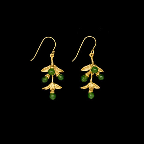 Pepper Dangle Wire Earrings by Michael Michaud