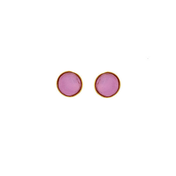 Bubble Post Earrings - Pink by Michael Michaud