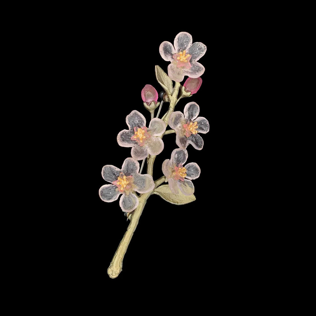 Peach Blossom Brooch by Michael Michaud
