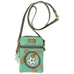 Turtle Cellphone Crossbody in Teal