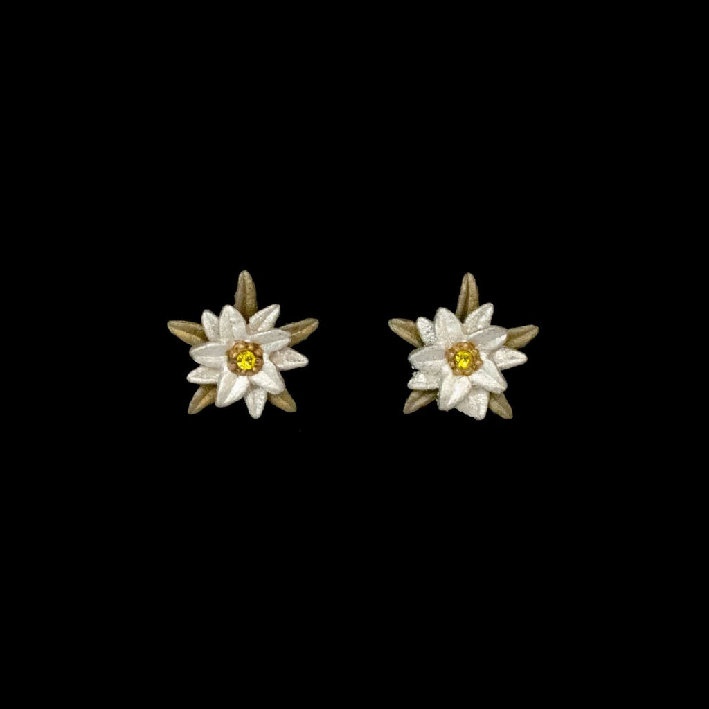 Edelweiss Large Post Earrings by Michael Michaud