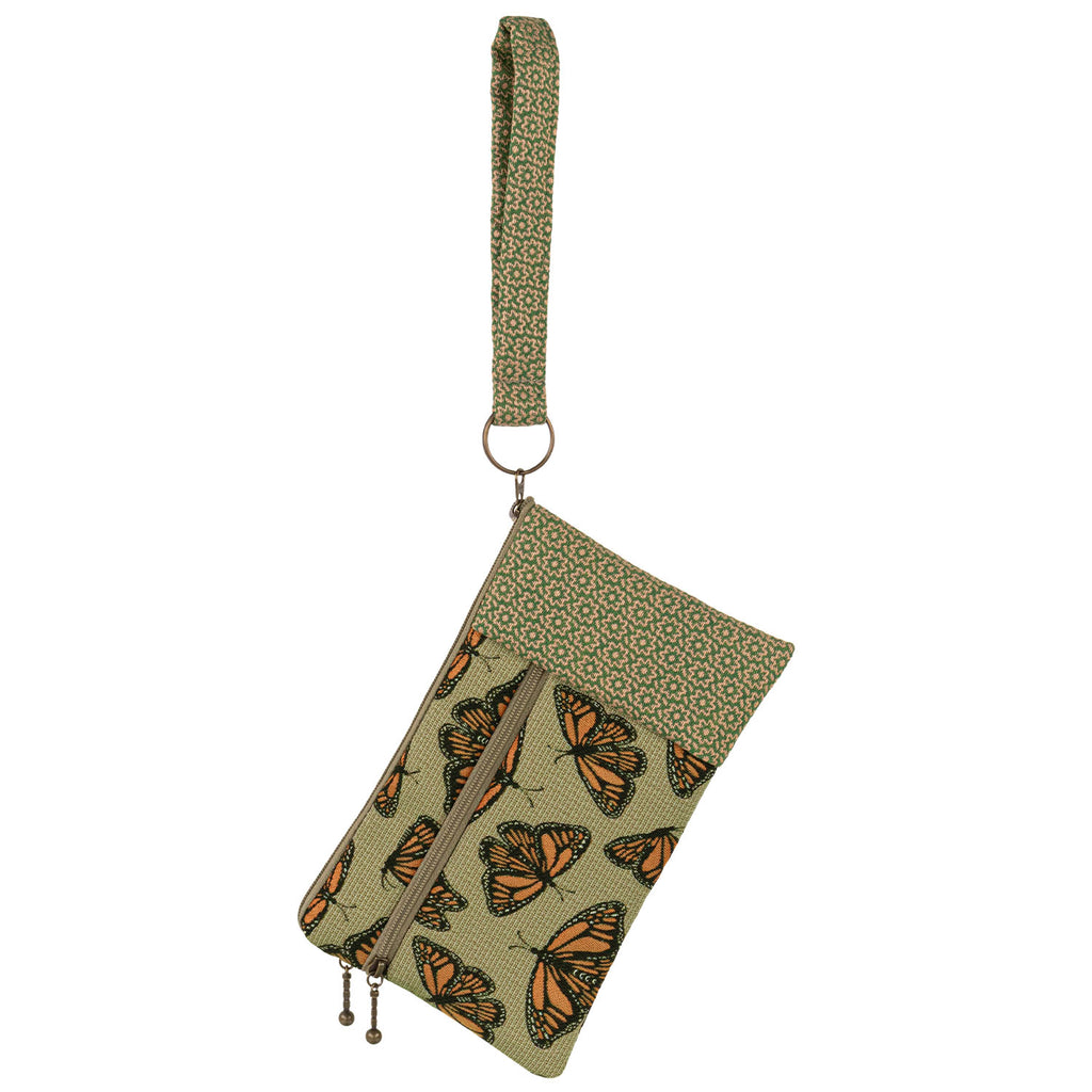 Maruca Beetle Wristlet in Monarch Sage