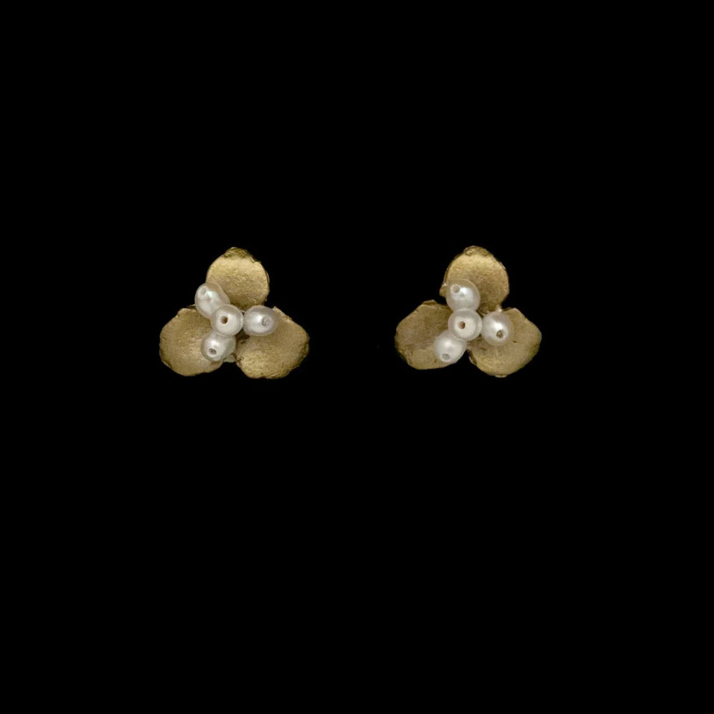 Pachysandra Stud Earrings by Michael Michaud