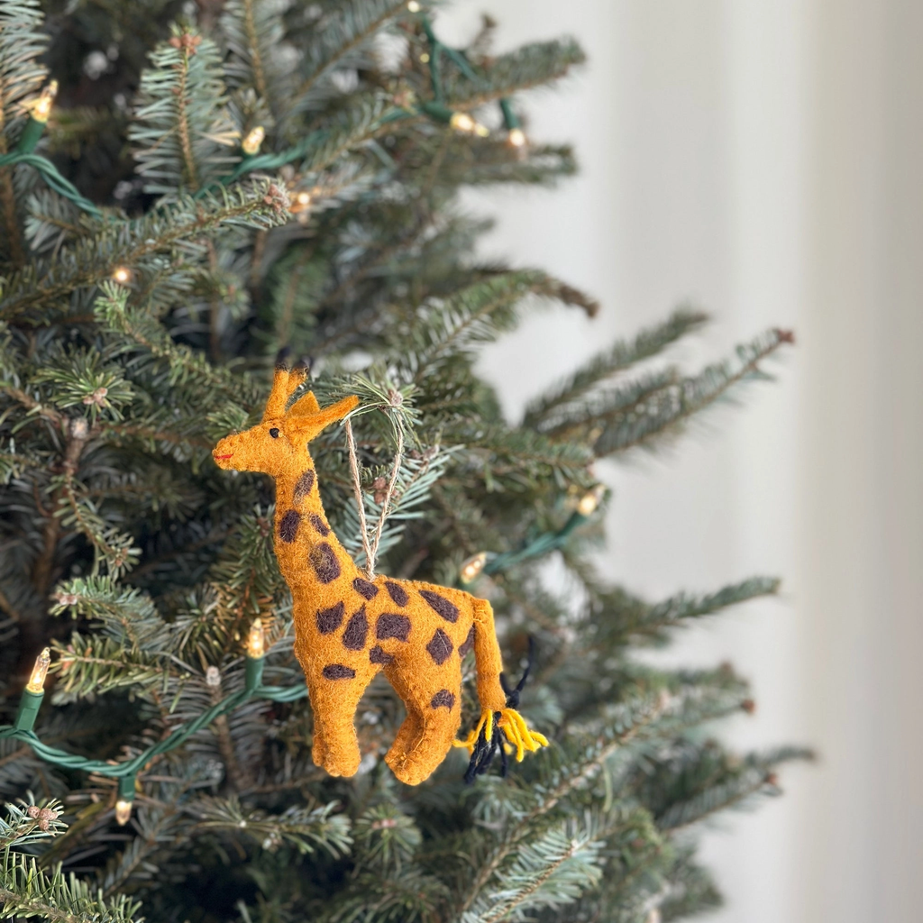 Giraffe Wool Ornament