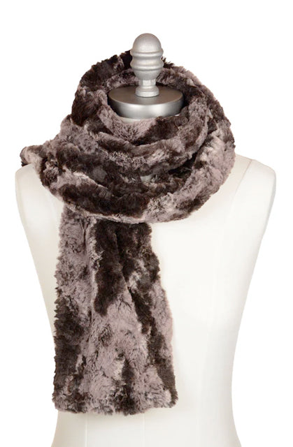 Mocha Luxury Faux Fur Scarf
