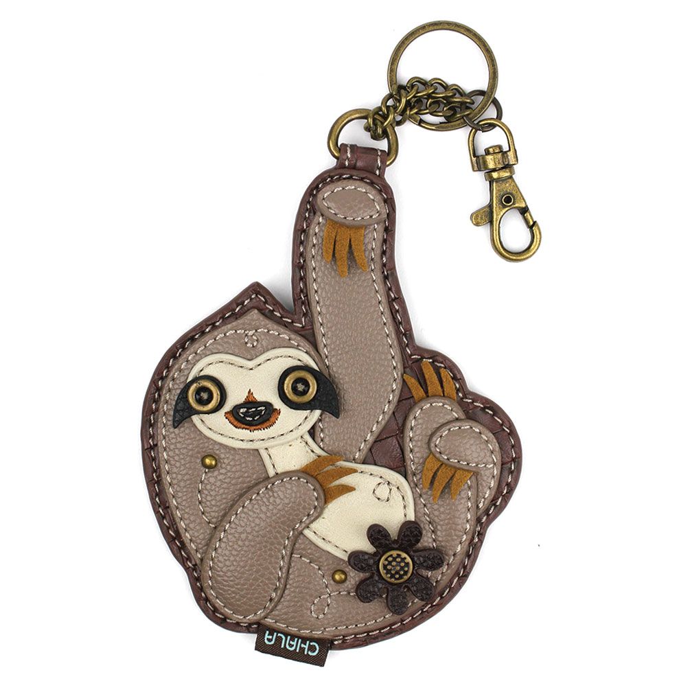 Sloth Coin Purse and Key Chain by Chala
