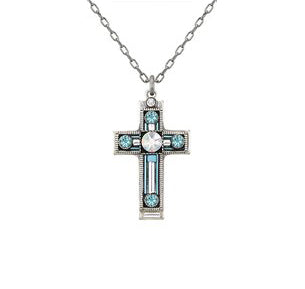 Ice Medium Cross Necklace by Firefly Jewelry