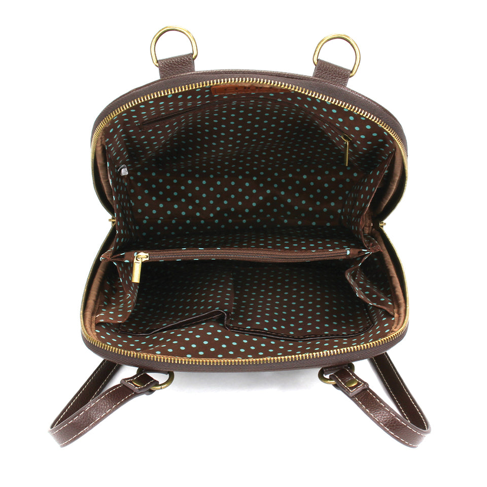 Wiener Dog Convertible Backpack Purse in Indigo by Chala