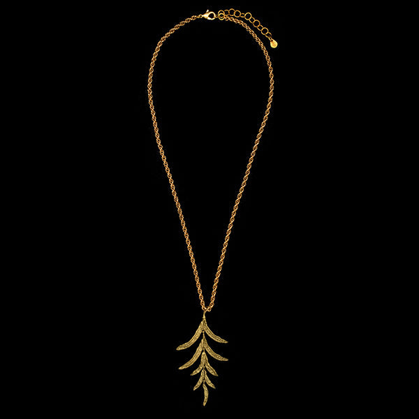 Hosta Pod 18 Inch Adjustable Long Pendant Necklace by Michael Michaud